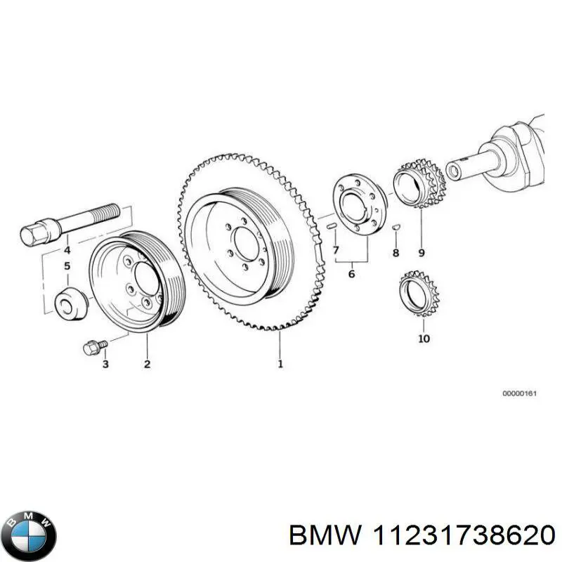 Polia de cambota BMW 11231738620 preço, a partir de 835,85 USD