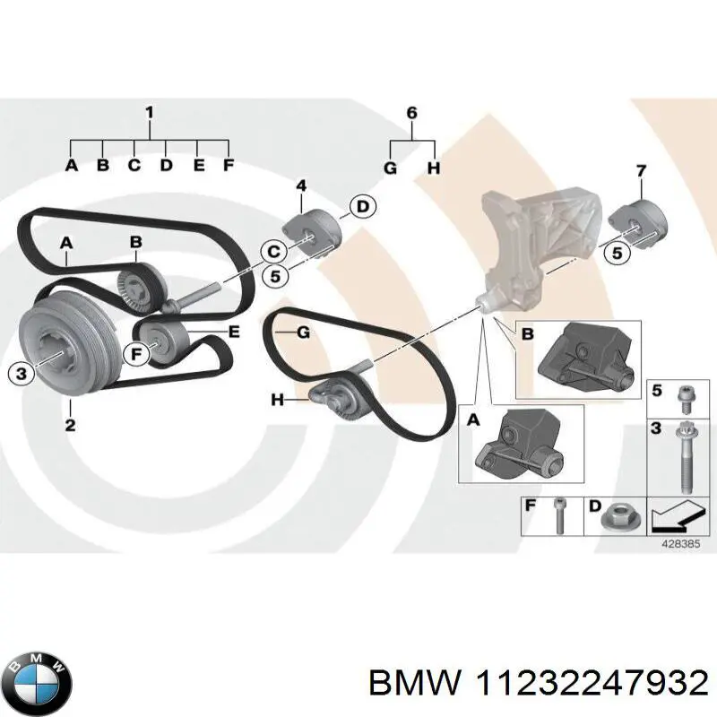 Parafuso da polia de cambota BMW 11232247932 preço, a partir de 6,83 USD