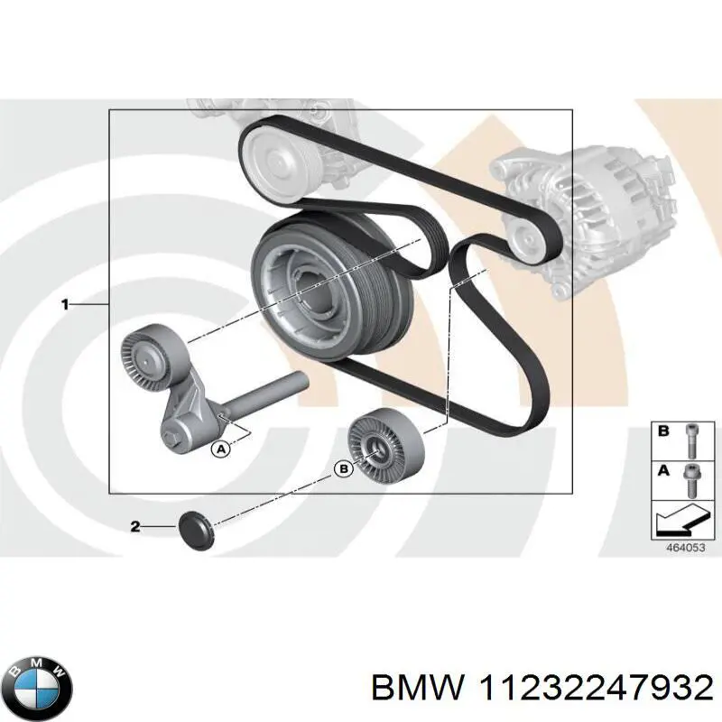 11232247932 BMW Parafuso da polia de cambota