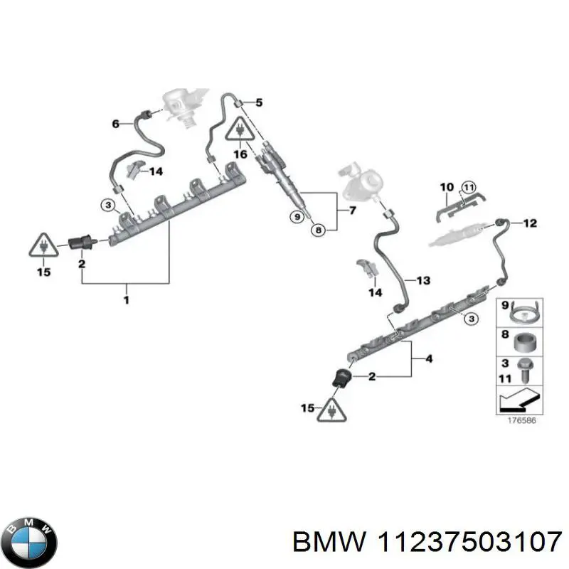 Compre 11237503107 BMW Cadeia de bomba de óleo, kit