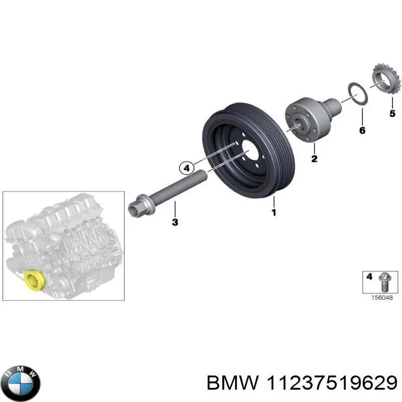 11237519629 BMW Polia de cambota
