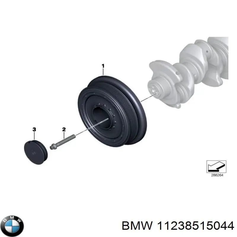 11238515044 BMW Polia de cambota