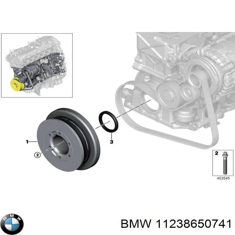 Polia de cambota BMW 11238650741 preço, a partir de 405,23 USD