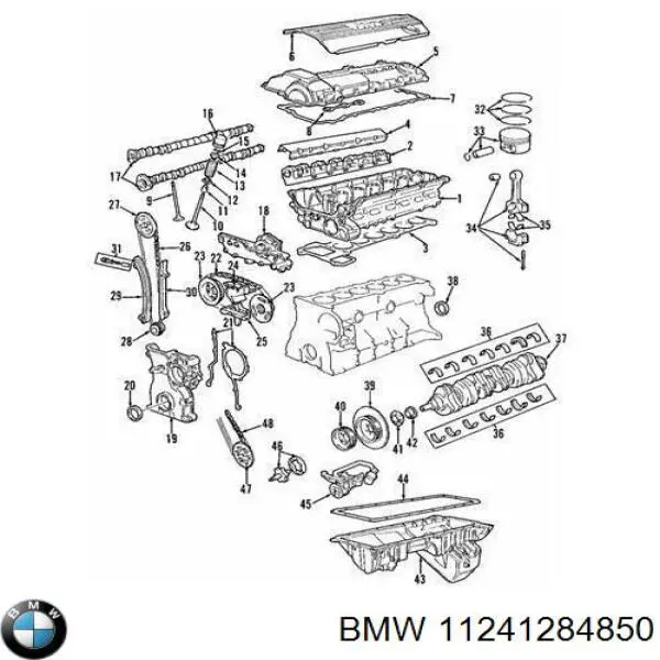 Folhas inseridas de cambota de biela, kit, padrão (STD) BMW 11241284850 preço, a partir de 37,66 USD