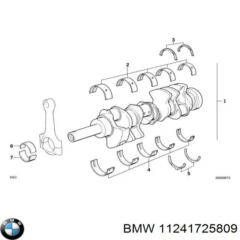 Compre 11241725809 BMW Biela de pistão de motor