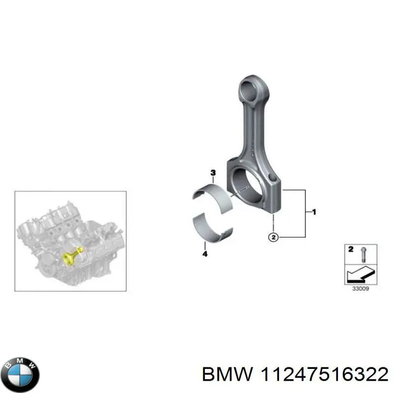 11247516322 BMW Parafuso de biela