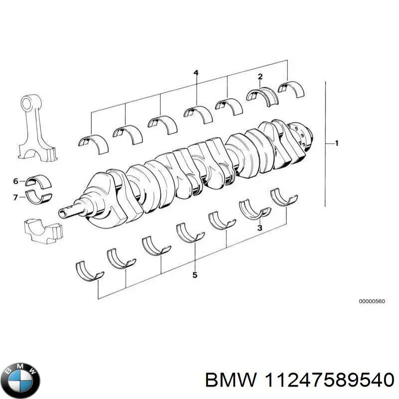 BMY1702 BMY Biela de pistão de motor