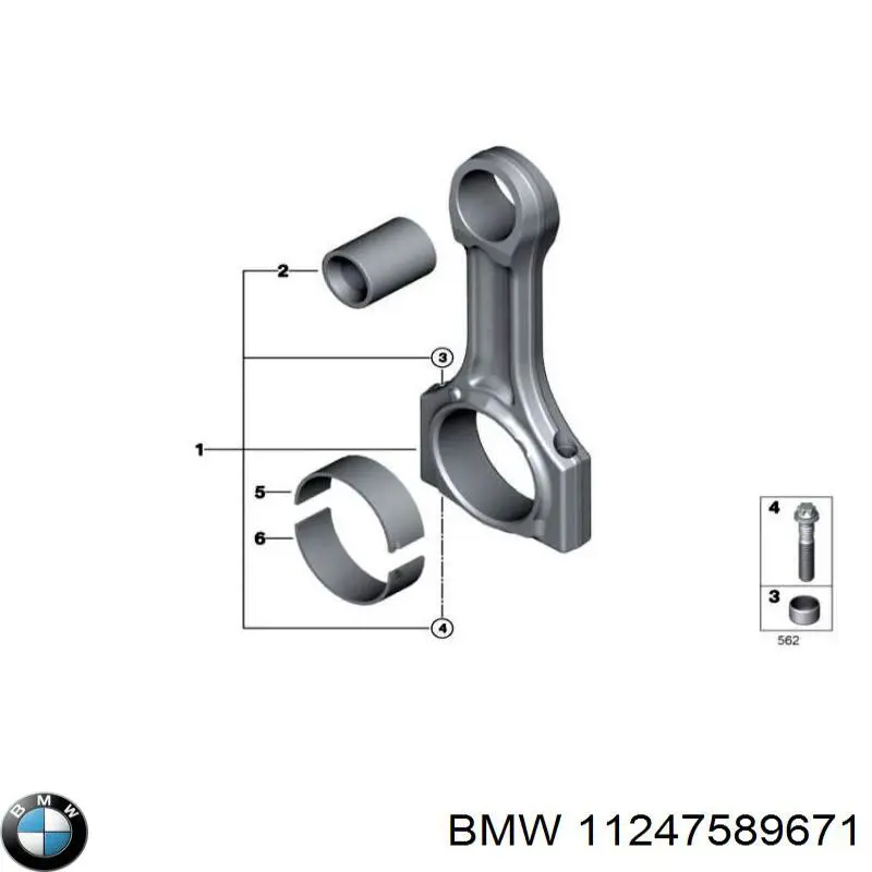 Parafuso de biela BMW 11247589671 preço, a partir de 5,81 USD