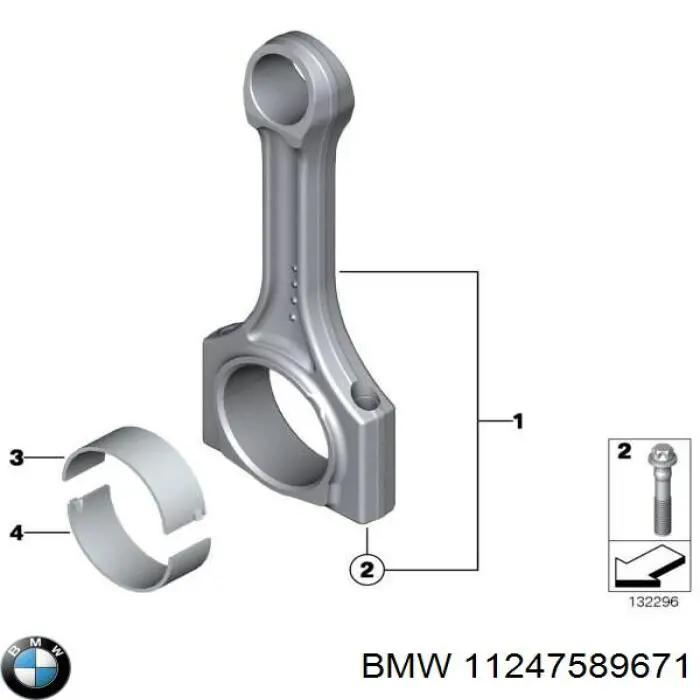 11247589671 BMW Parafuso de biela