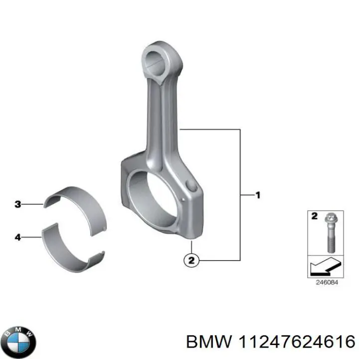 7846593 BMW Biela de pistão de motor
