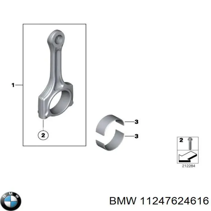 Biela de pistão de motor BMW 7846593 preço, a partir de 897,72 USD