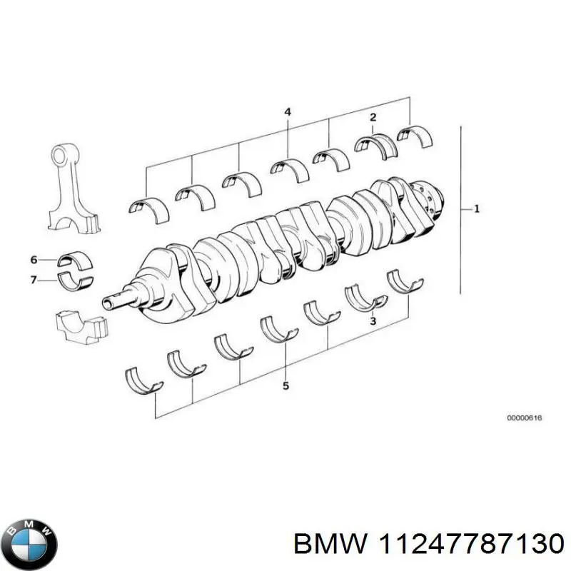 Folhas inseridas de cambota de biela, kit, 1ª reparação ( + 0,25) BMW 11247810881 preço, a partir de 40,08 USD