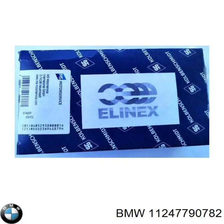 Folhas inseridas de cambota de biela, kit, 1ª reparação ( + 0,25) BMW 7787128