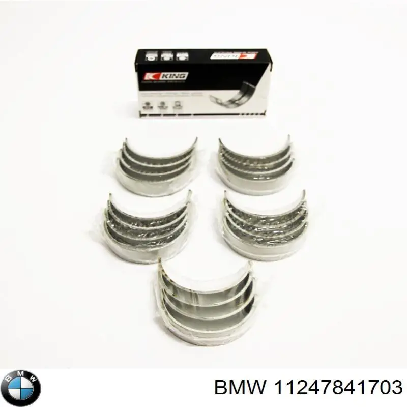 11247841703 BMW Folhas inseridas principais de cambota, kit, 1ª reparação ( + 0,25)