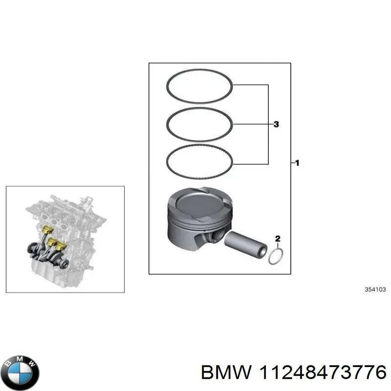 Biela de pistão de motor BMW 11248473776 preço, a partir de 105,74 USD