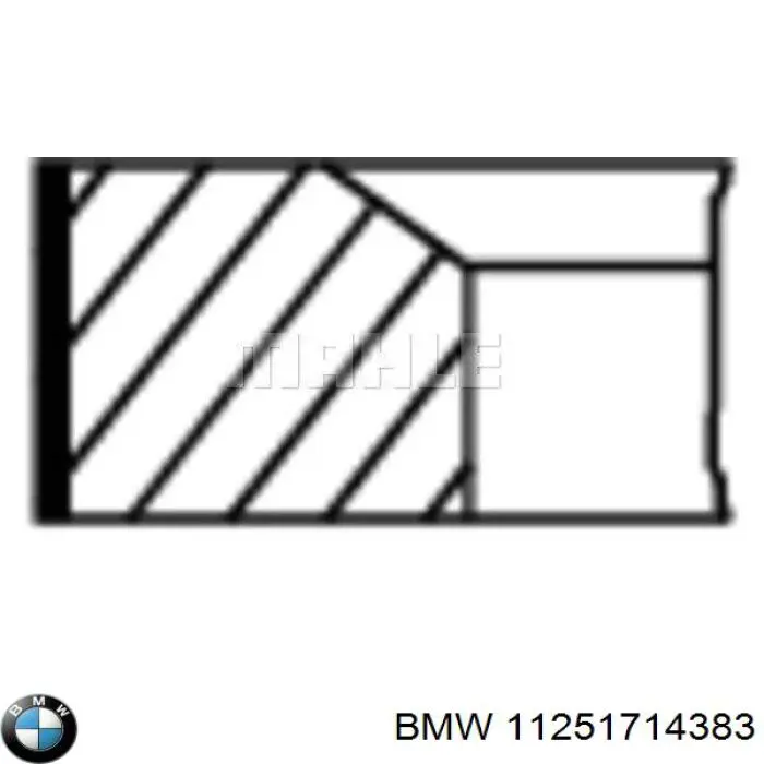 11251714383 BMW Kit de anéis de pistão de motor, STD.