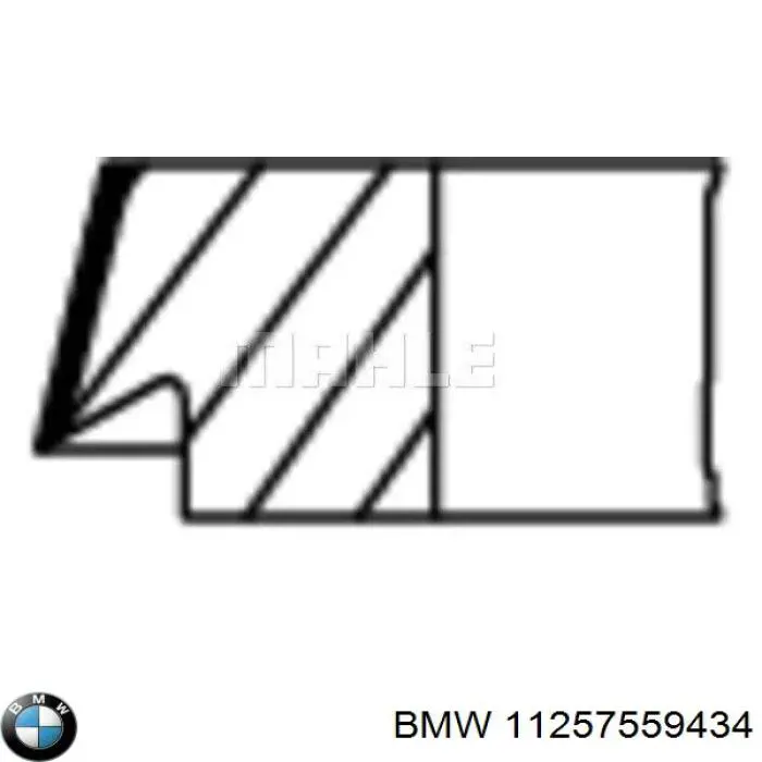 Kit de anéis de pistão de motor, 1ª reparação ( + 0,25) BMW 11257559434 preço, a partir de 20,55 USD