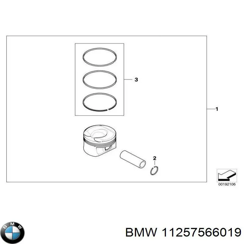 Pistão do kit para 1 cilindro, STD BMW 11257566019 preço, a partir de 99,14 USD