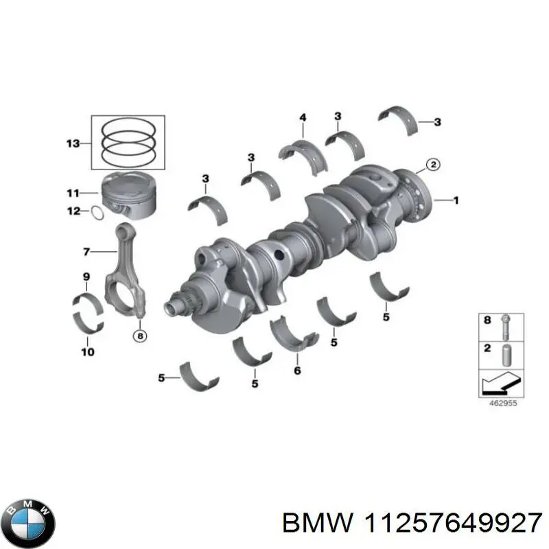 Kit de anéis de pistão de motor, STD. BMW 11257649927 preço, a partir de 42,09 USD