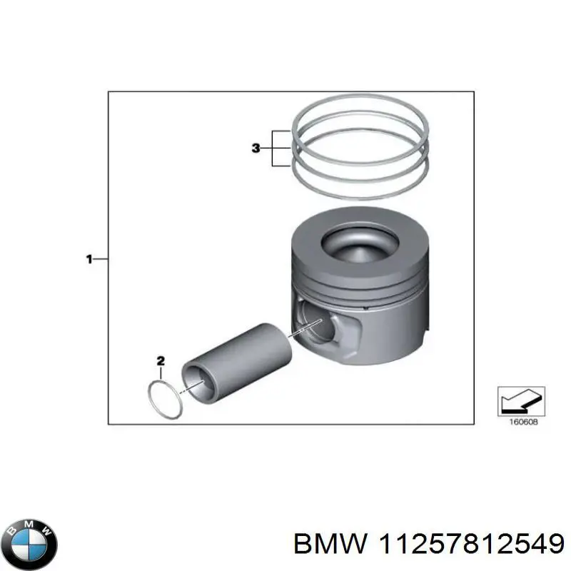 Pistão do kit para 1 cilindro, STD BMW 11257812549 preço, a partir de 143,02 USD