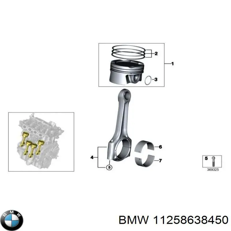 Pistão com passador sem anéis, STD BMW 11258638450 preço, a partir de 133,35 USD