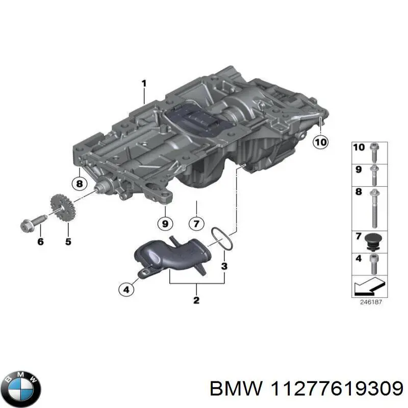 11277619309 BMW Parafuso de cubo