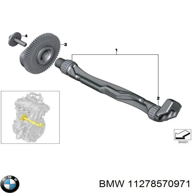 11278570971 BMW Folha inserida da árvore de equilibração