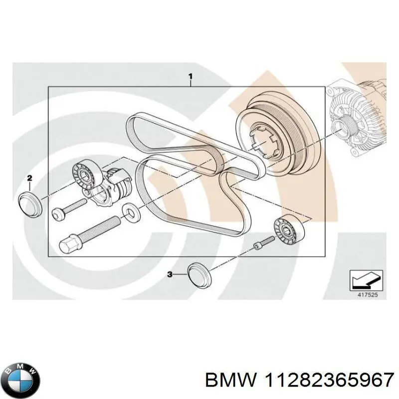 11282365967 BMW Correia dos conjuntos de transmissão, kit
