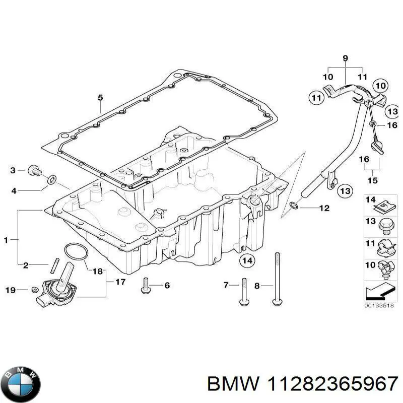 Compre 11282365967 BMW Correia dos conjuntos de transmissão, kit