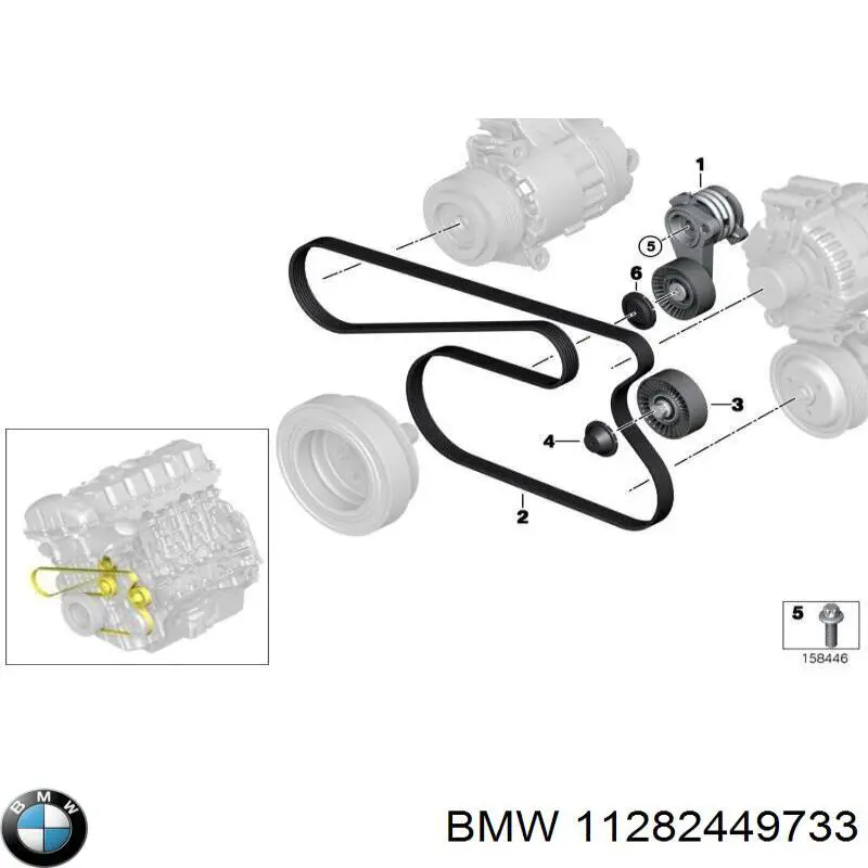 Correia dos conjuntos de transmissão, kit BMW 11282449733 preço, a partir de 106,22 USD