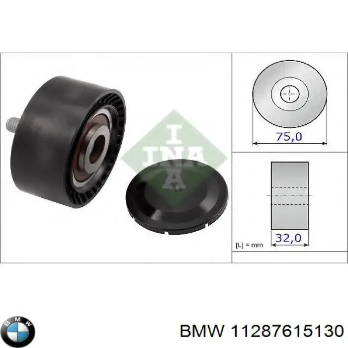 Rolo parasita da correia de transmissão BMW 11287615130 preço, a partir de 40,68 USD