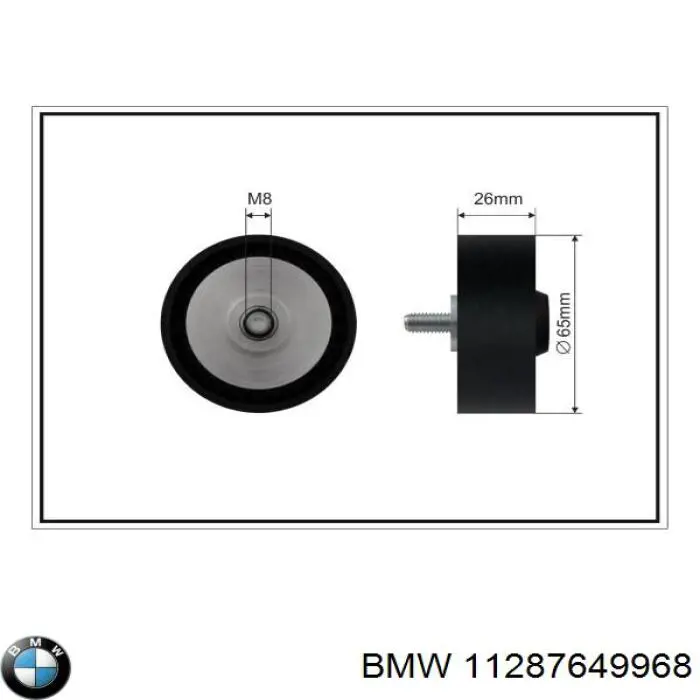Rolo parasita da correia de transmissão BMW 11287649968 preço, a partir de 24,41 USD