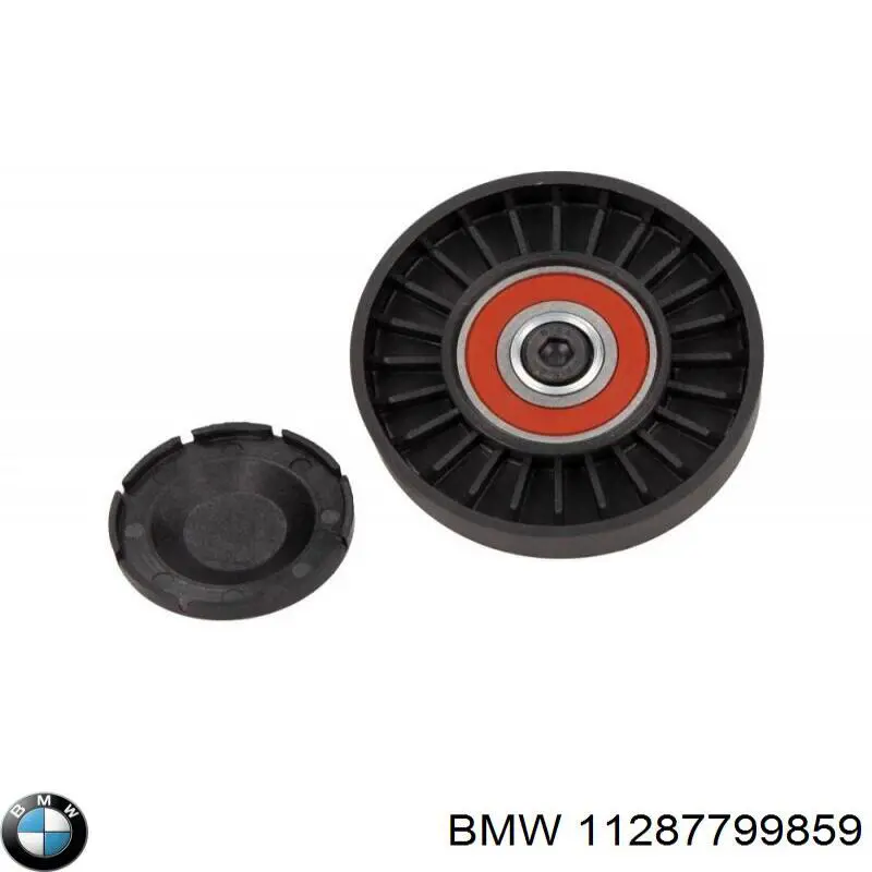 Compre 11287799859 BMW Rolo parasita da correia de transmissão