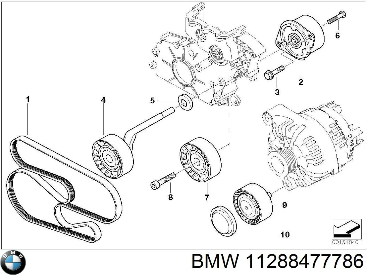 Compre 11288477786 BMW Correia dos conjuntos de transmissão