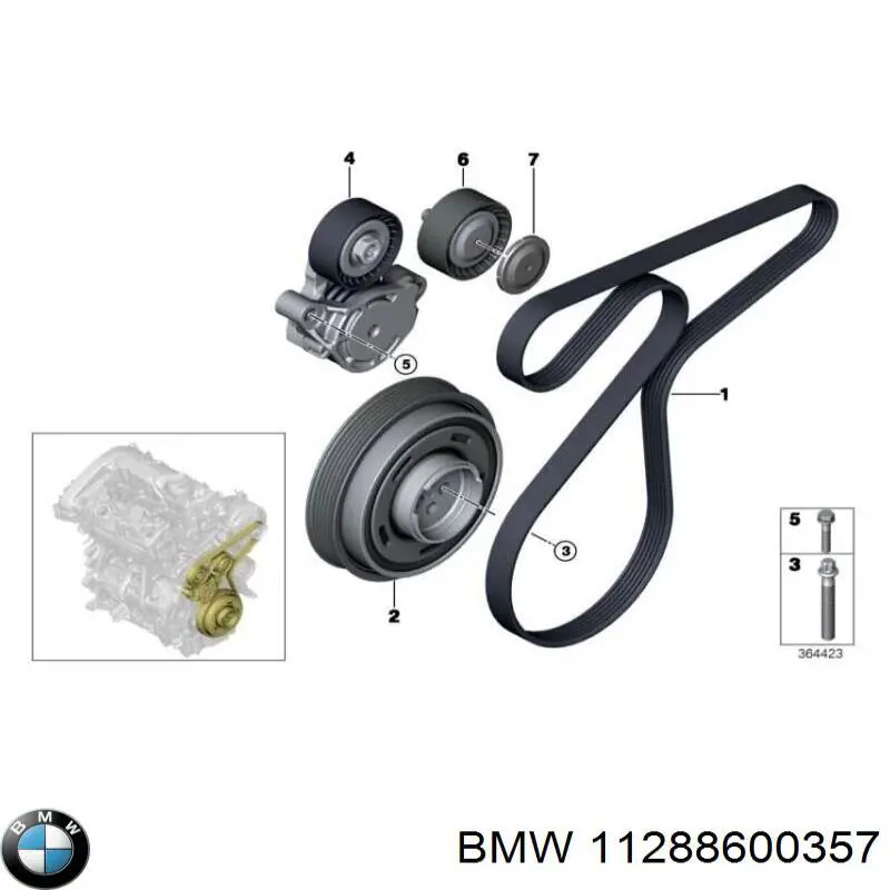 Reguladora de tensão da correia de transmissão BMW 11288600357 preço, a partir de 53,75 USD