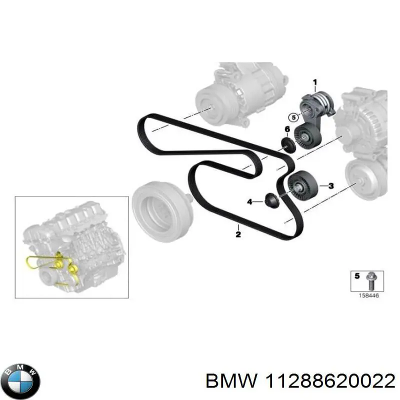 Reguladora de tensão da correia de transmissão BMW 11288620022 preço, a partir de 35,94 USD