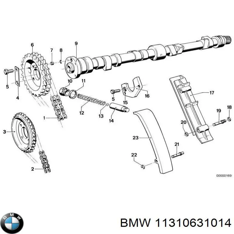 11310631014 BMW Árvore distribuidora de motor
