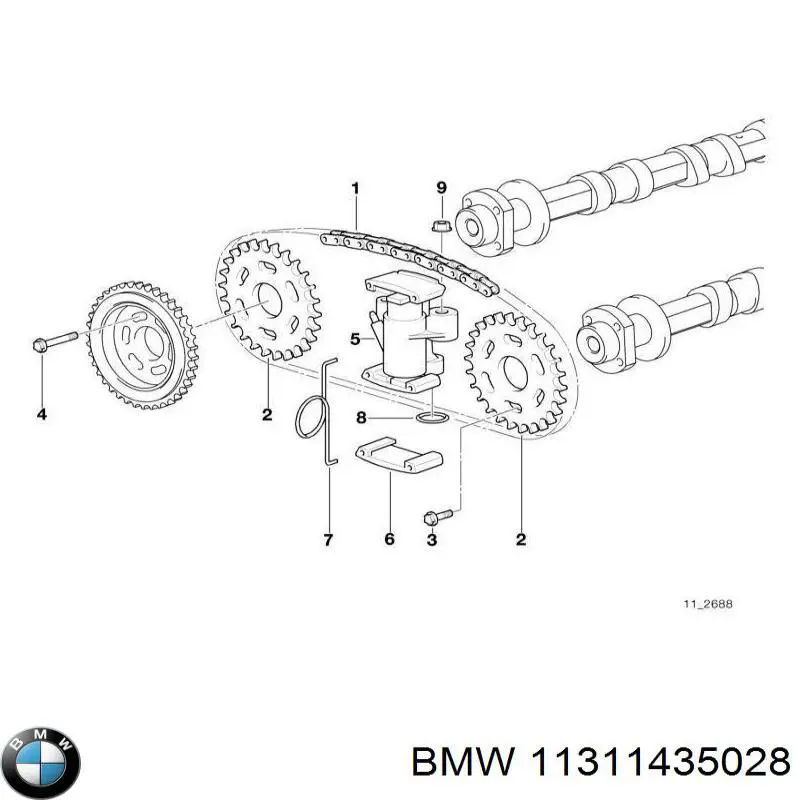 Sapato de reguladora de tensão da cadeia do mecanismo de distribuição de gás BMW 11311435028 preço, a partir de 8,50 USD