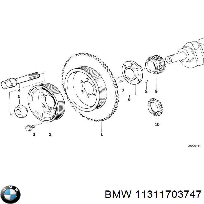 Pistão do tensionador da corrente de distribuição BMW 11311703747 preço, a partir de 24,64 USD