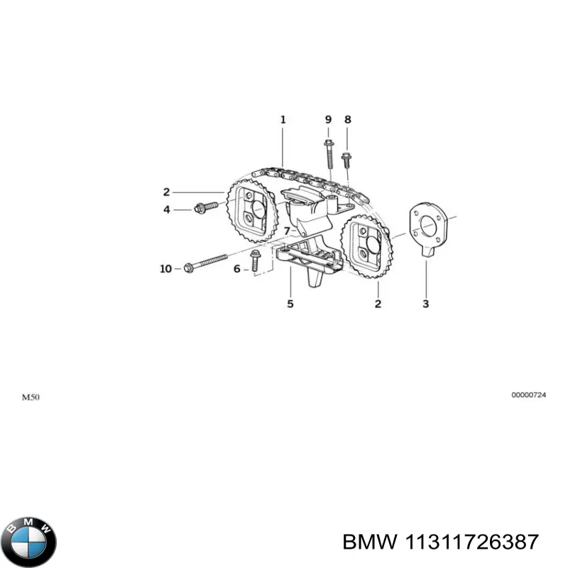 Engrenagem de cadeia da roda dentada da árvore distribuidora de motor BMW 11311726387 preço, a partir de 64,66 USD