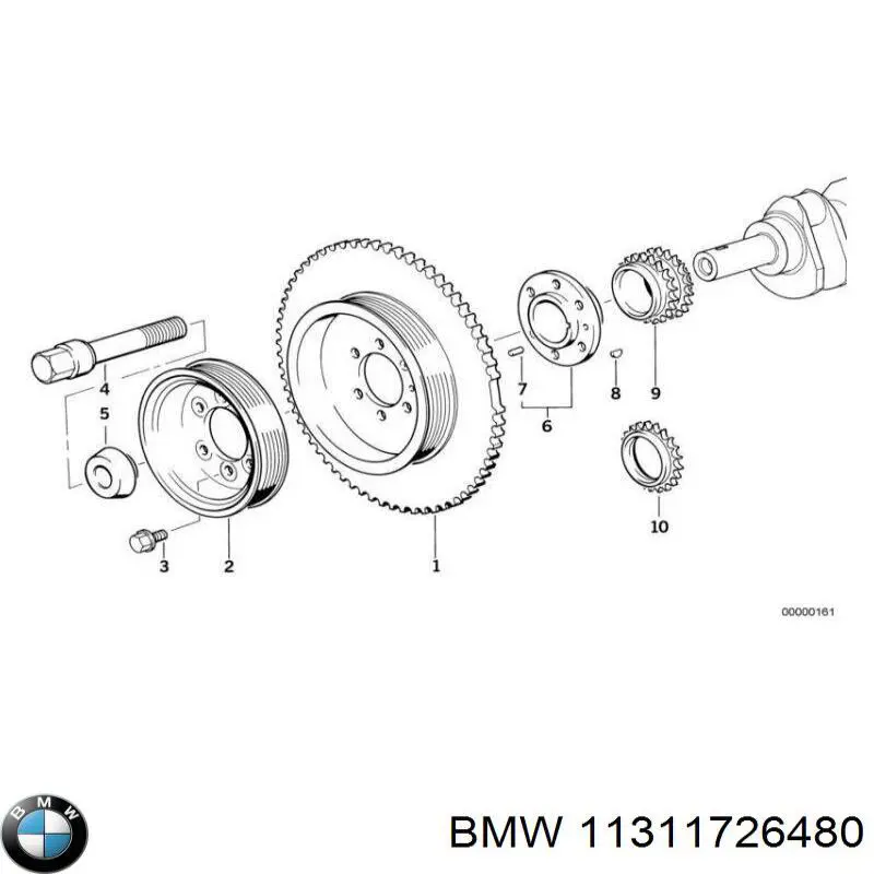 Compre 11311726480 BMW Amortecedor de cadeia do mecanismo de distribuição de gás