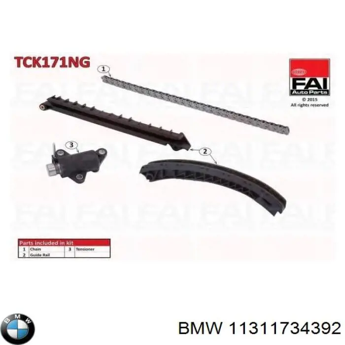 Compre 11311734392 BMW Cadeia do mecanismo de distribuição de gás