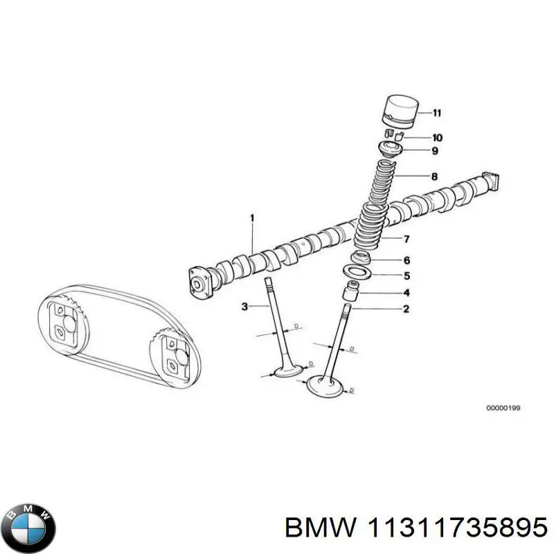 Compre 11311735895 BMW Árvore distribuidora de motor de admissão