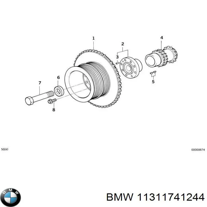 Amortecedor de cadeia do mecanismo de distribuição de gás BMW 11311741244 preço, a partir de 134,05 USD