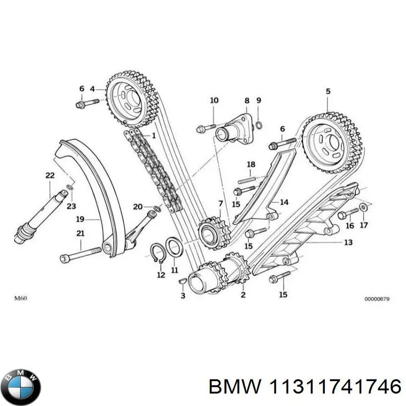 Compre 11311741746 BMW Cadeia do mecanismo de distribuição de gás