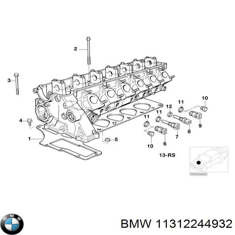 11312244932 BMW Anel de vedação, universal
