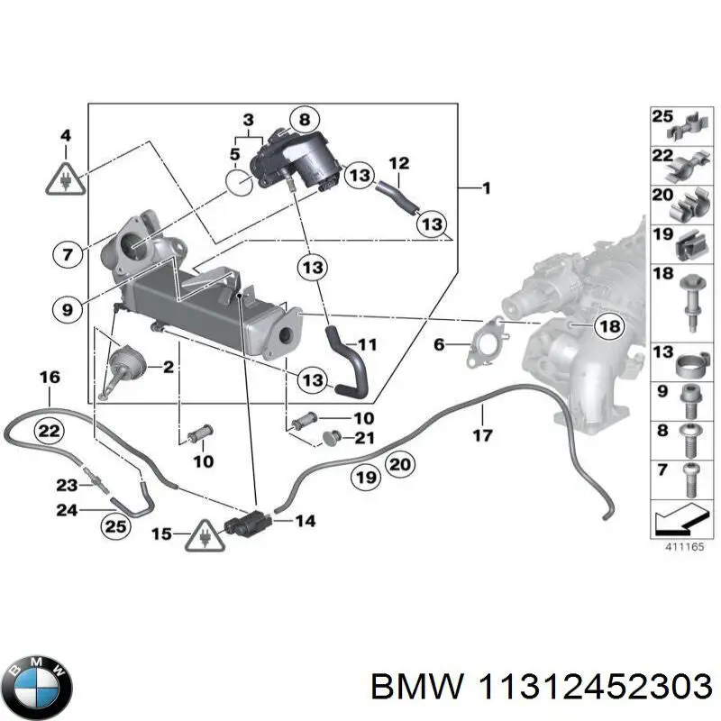 Compre 11312452303 BMW Correia do mecanismo de distribuição de gás, kit