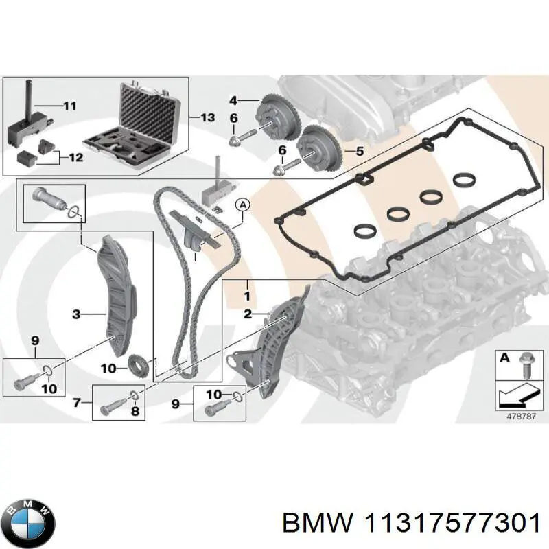 Amortecedor de cadeia do mecanismo de distribuição de gás, esquerdo BMW 11317577301 preço, a partir de 27,08 USD