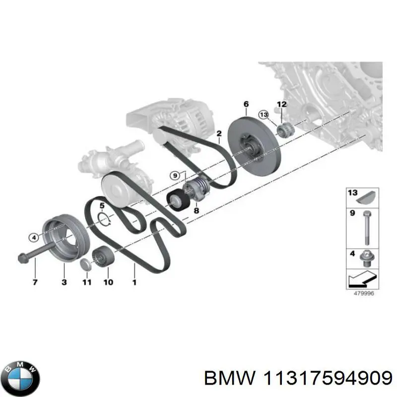 Amortecedor de cadeia do mecanismo de distribuição de gás BMW 11317594909 preço, a partir de 62,92 USD