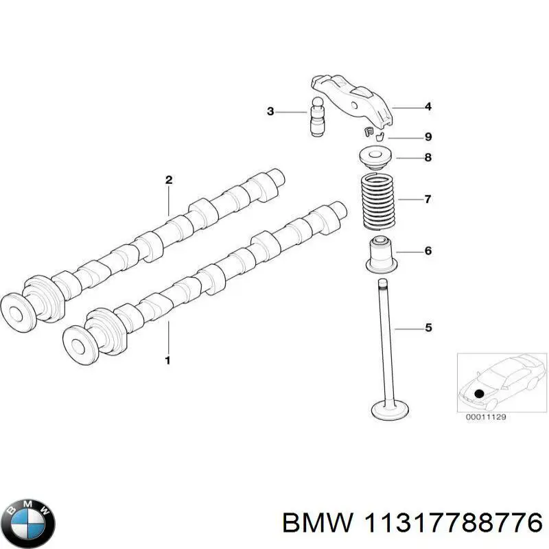 Árvore distribuidora de motor de admissão Ajusa 93129300 preço, a partir de 1019,83 USD